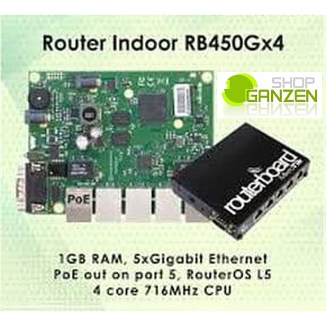 Mikrotik Router Indoor RB450Gx4