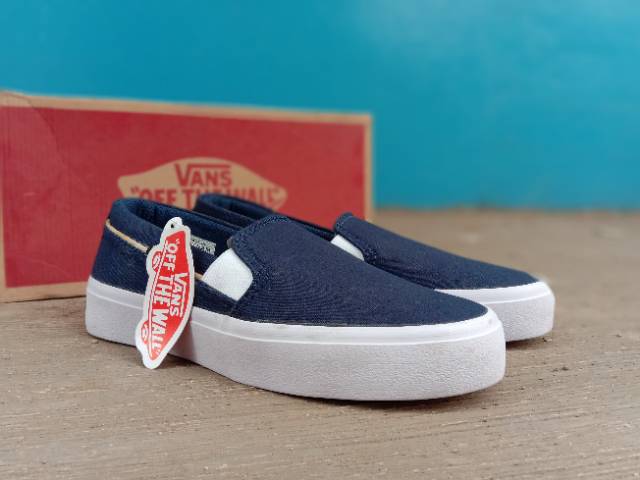 Sepatu Vans Slip On Wanita - Sepatu Casual Cewek -  Sepatu Kerja Kuliah Santai