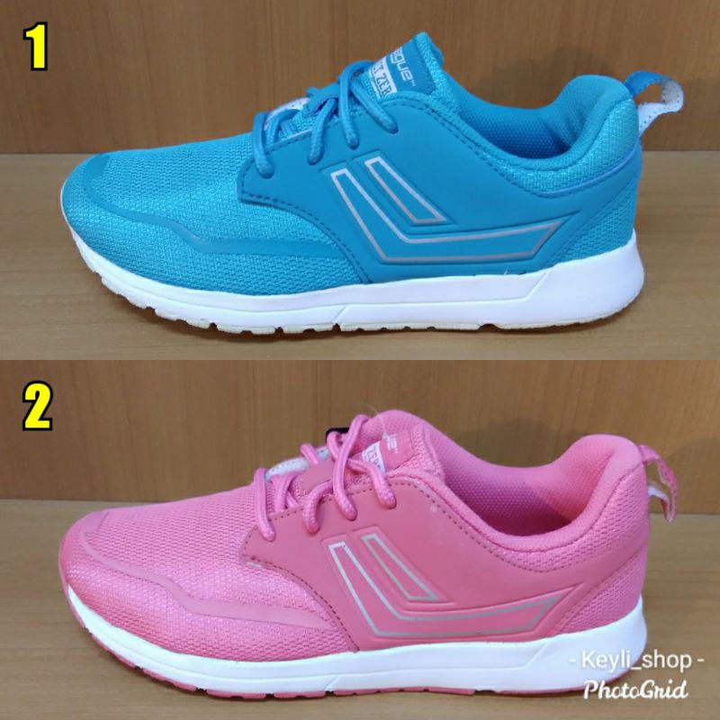 Sepatu League Vault Zero W Blue Pink Running Shoes Cewe Sneakers Wanita Casual Shoes Lifestyle Origi