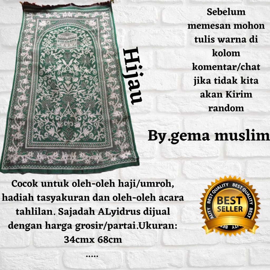 sajadah kecil turky sovenir haji n tahlilan