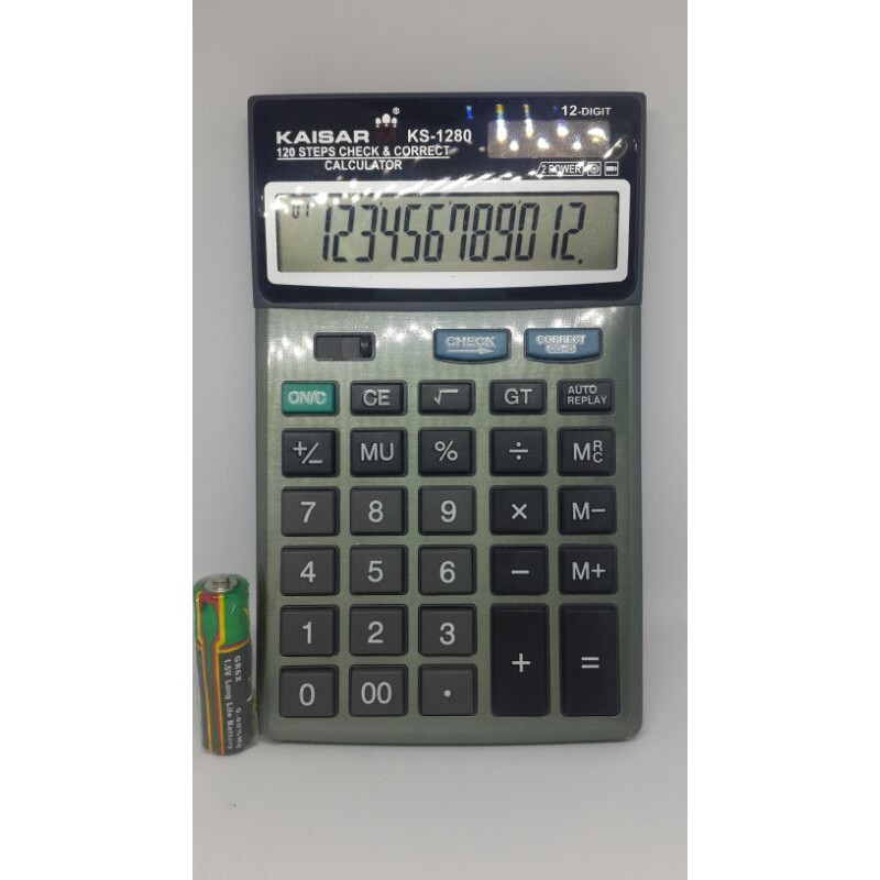 

Kalkulator Kaisar KS-1280 12 Digit Check&Correct