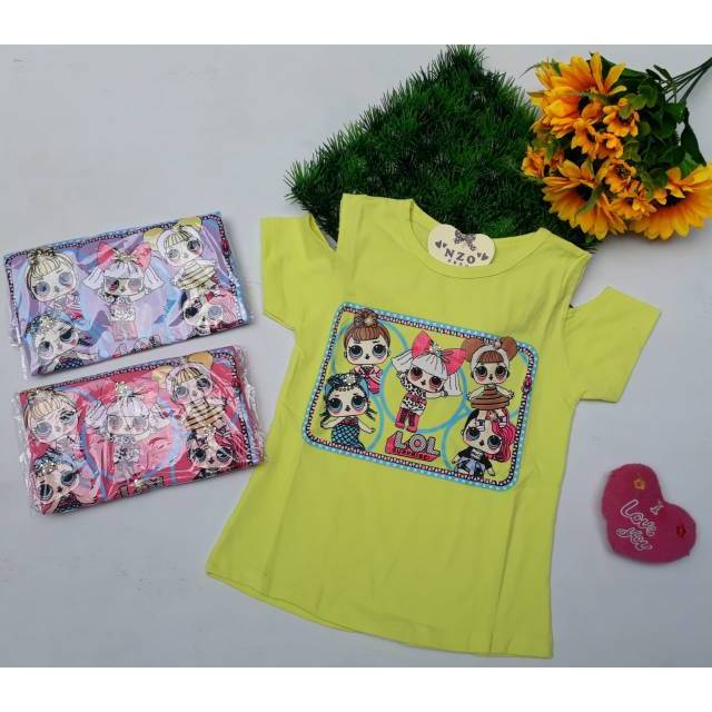 Kaos import sabrina 4-7 tahun