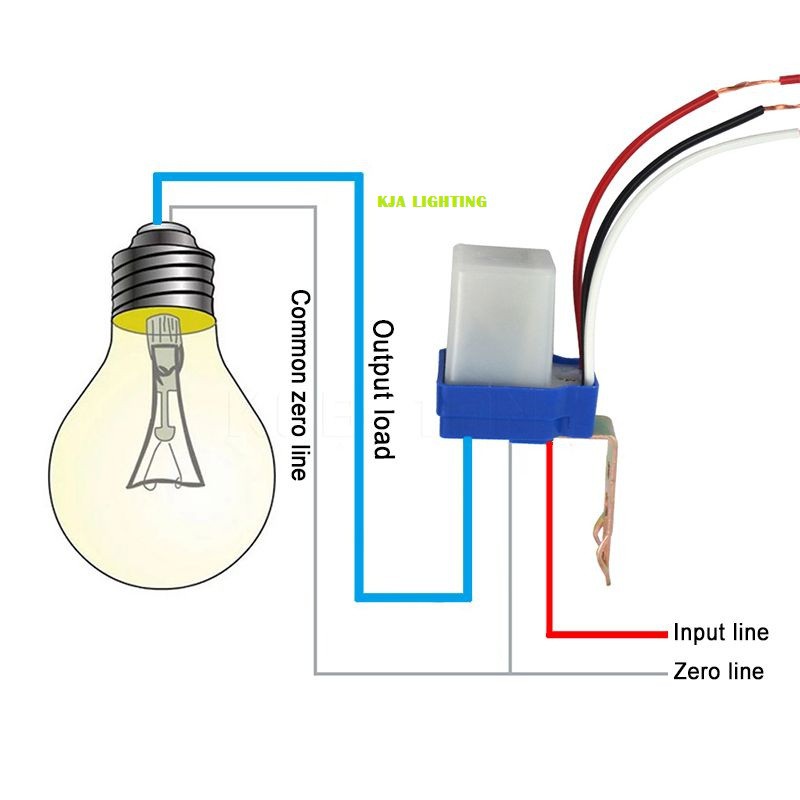 Sensor Cahaya Photo Foto Cell SB 3A/6A/10A model SMC, cantumkan ampere yang diinginkan