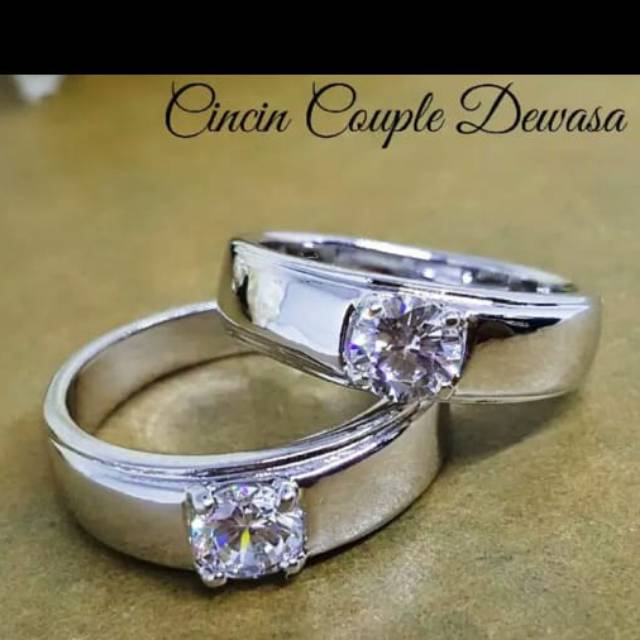 Xuping cincin coupel lapis emas 24k 0106