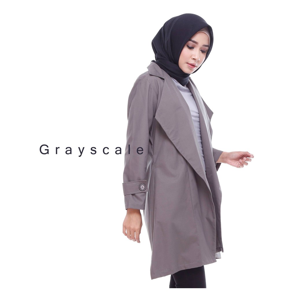 Outrwear Wanita Latvia Coat Lc 2 Warna Abu Misty A7568 