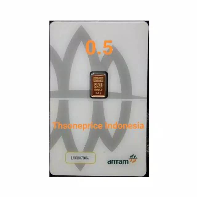 Antam GOLD BAR 0.5 Gram Emas Antam / Logam Mulia / Bersertifikat / FINE