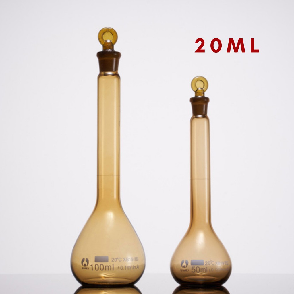 Jual Bomex Amber Volumetric Flask Labu Ukur Coklat 20ml Shopee Indonesia 7991