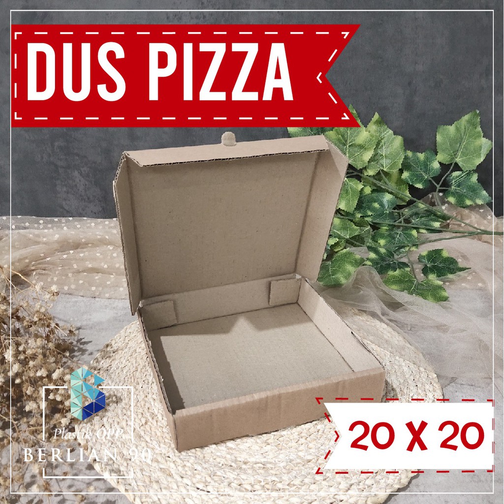 

Box Pizza 20 x 20 cm / kotak pizza polos Die Cut