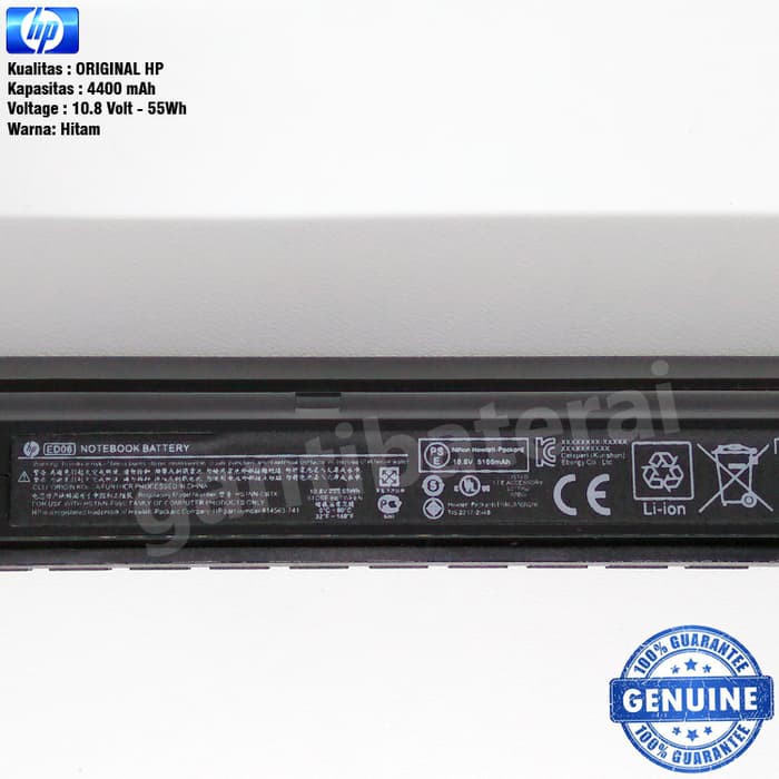 Original Baterai HP Mini 210-2000 110-3014TU 110-3604TU 110-3557TU