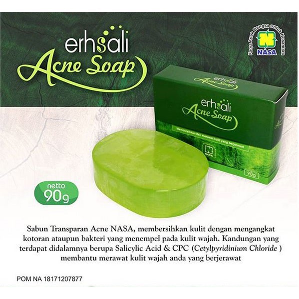 Erhsali Acne soap Nasa - Sabun Untuk Jerawat