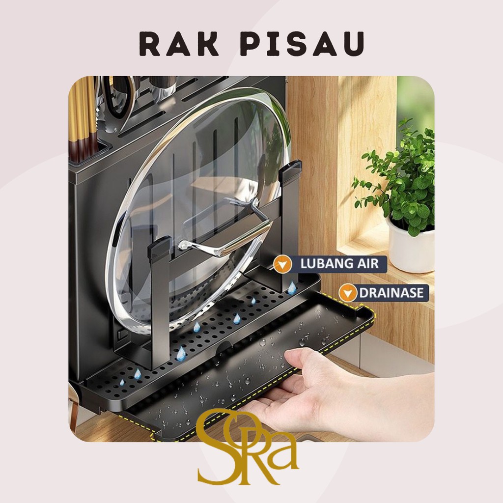 RAK PENYIMPAAN PERALATAN DAPUR / RAK PISAU / WADAH PENYIMPANAN PISAU