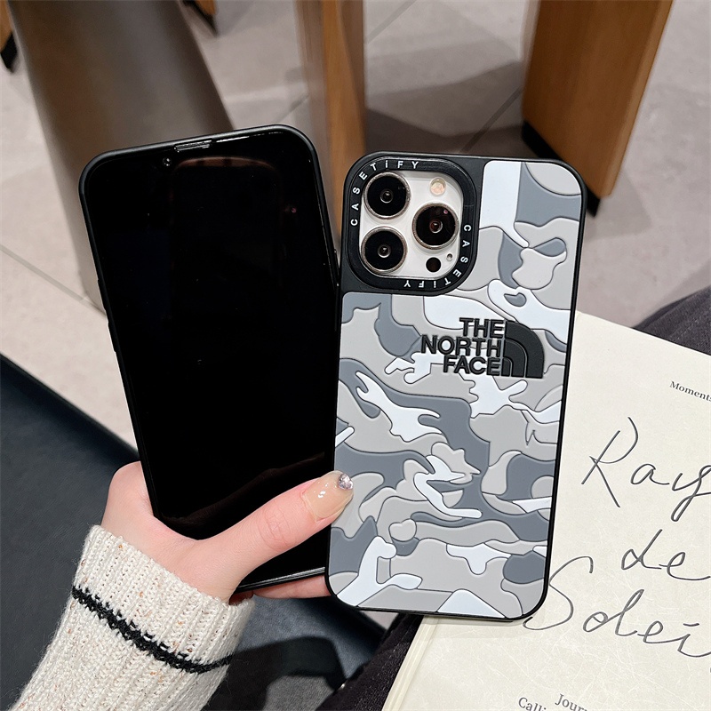 Casing Silikon Motif Camo 3D Untuk iPhone 11 12 13 14 Pro X XS MAX XR