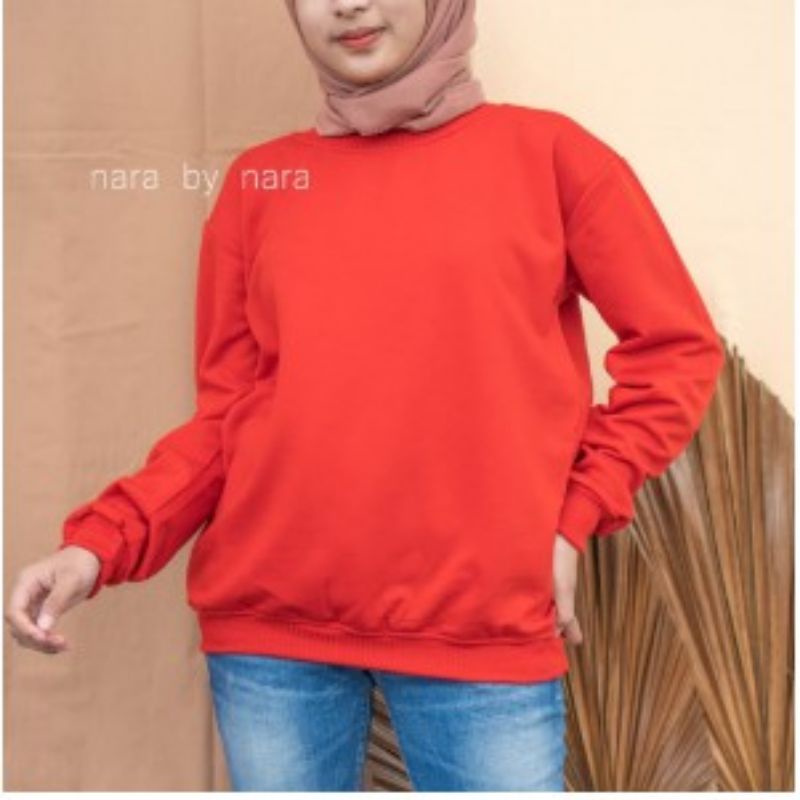 NARA GROSIR BASIC SWEATER SWEATER POLOS SWEATER PRIA WANITA SWEATER MURAH
