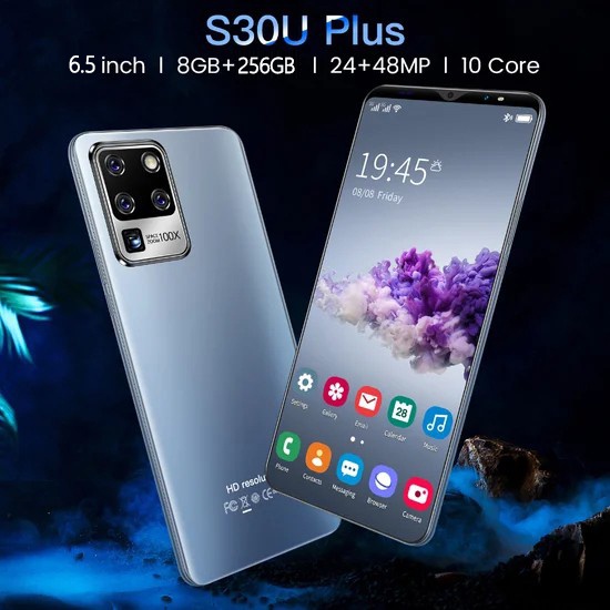 【COD+Pengiriman lokal】 hp murah S30U plus 5G 6.5Inci Ponsel Baru Jaminan Kualitas RAM 8GB ROM 256GB Dual Card SIM Smartphone Android Ponsel baru original Handphone murah promo cuci gudang hp murah