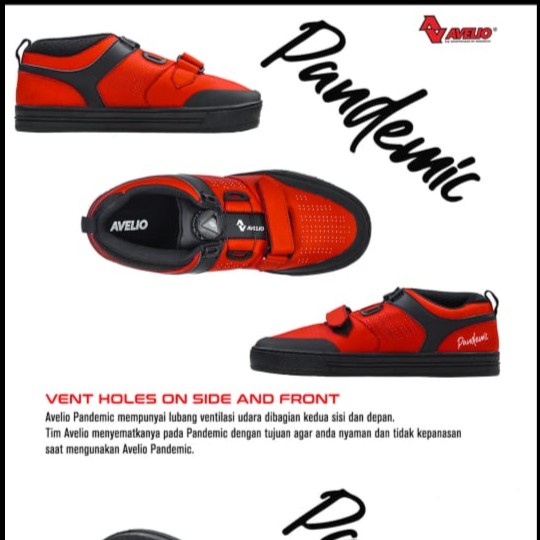 Sepatu Sepeda Avelio Pandemic Am Mtb Xc Shoes Bike Non Cleat Flat