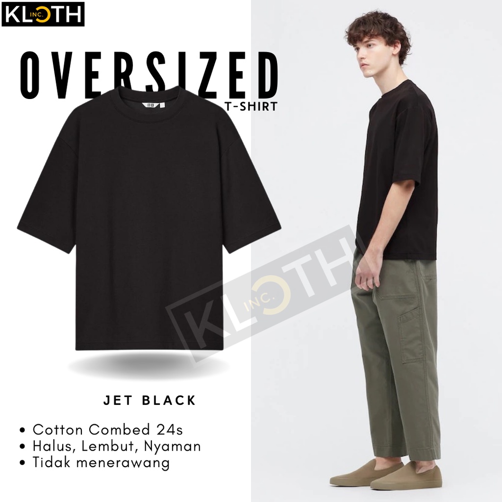 [NEW] Kaos OVERSIZE Korean Basic Polos Unisex Cotton Combed 24s Premium