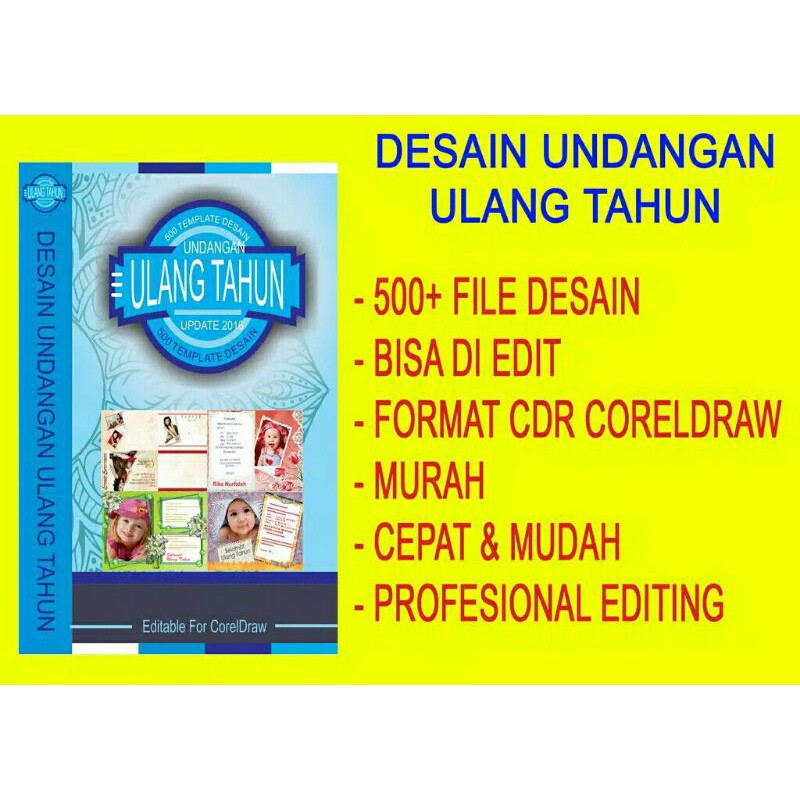 DESAIN UNDANGAN ULANG TAHUN KOLEKSI TEMPLATE TERBAIK