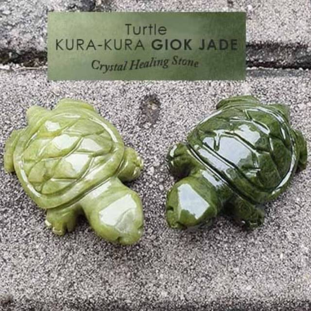 Dekorasi Import Kura-Kura Giok Asli