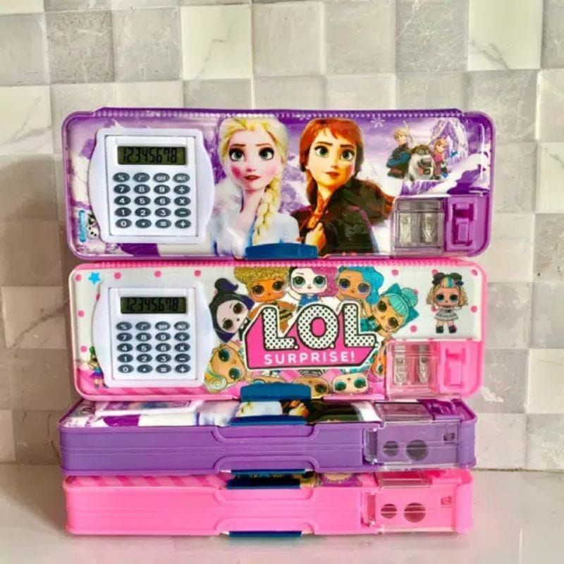

Tokorara.id At-817 best seller Kotak pensil karakter magnet + kalkulator