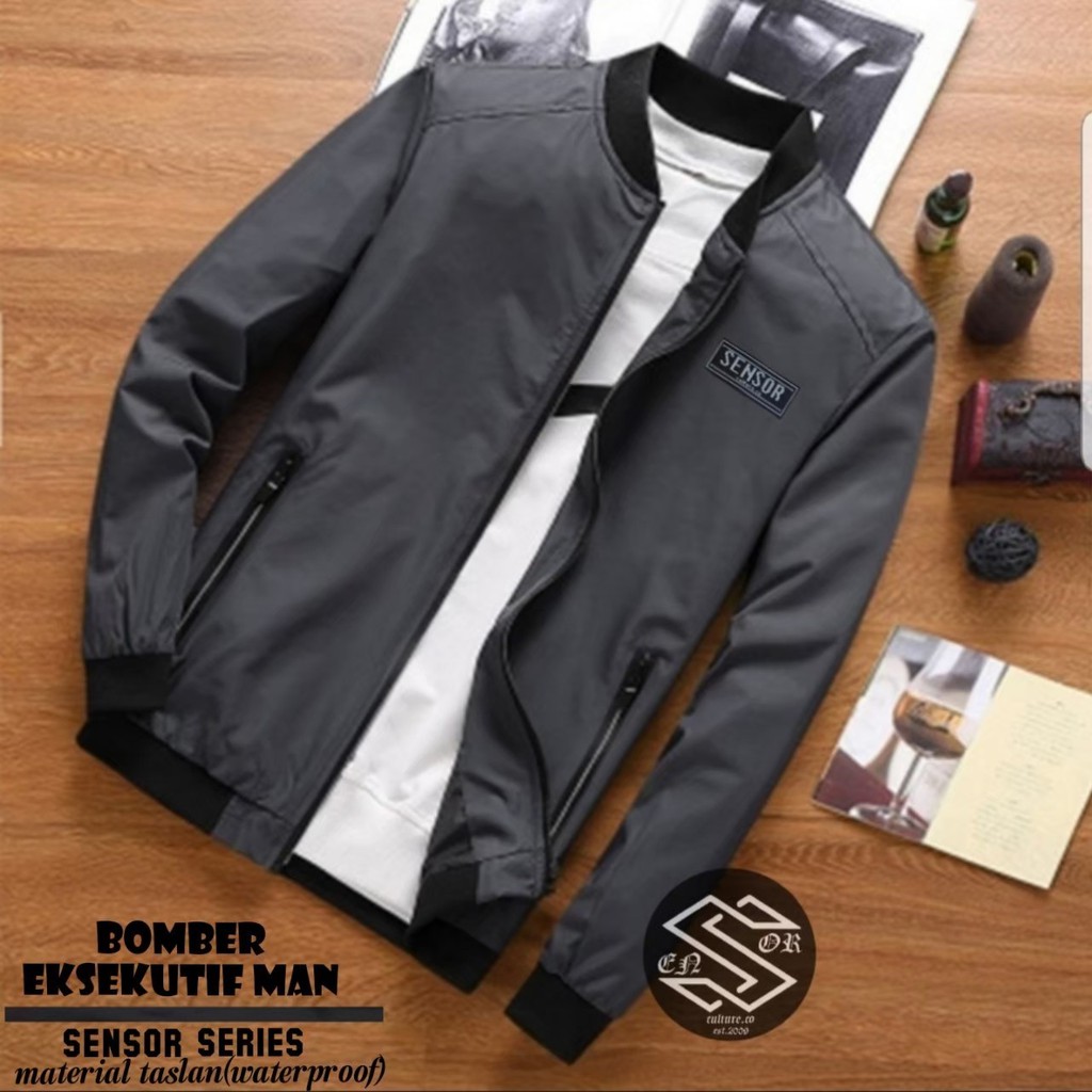 Jaket bomber jumbo pria premium XL-XXL