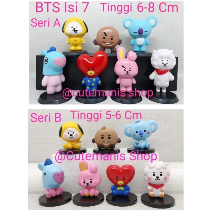 Action Figure Bts Bt21 Army Bangtan Boys Kpop Idol Model Topper Cake