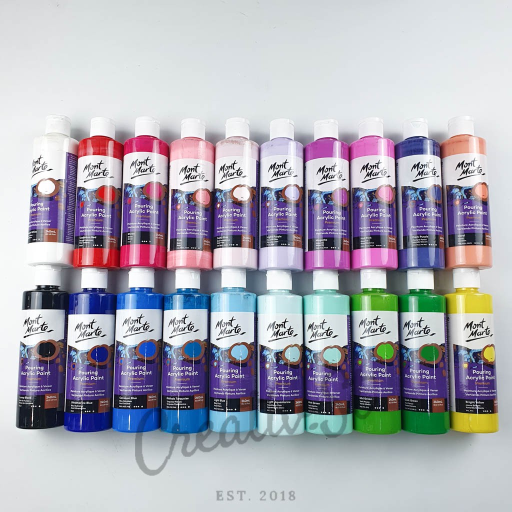 

MONT MARTE Pouring Acrylic Paint 240 Ml Color Cat Akrilik Warna