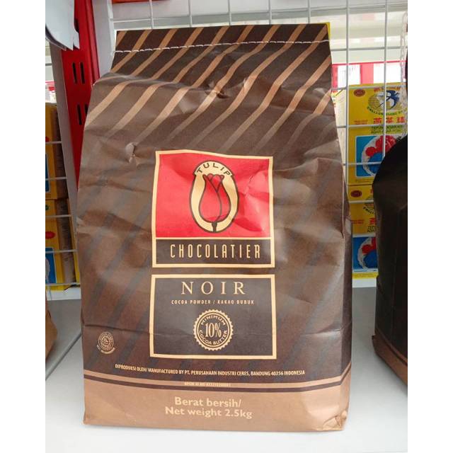  Coklat Bubuk  Tulip NOIR Hitam Pekat Pure Cocoa Powder 