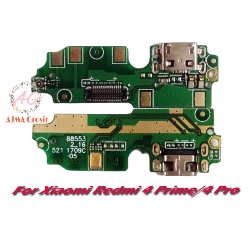 Flexible UI Board Connector Charger Xiaomi 4 Prime Atau Fleksibel Konektor Cas Redmi 4 Pro Plus Mic