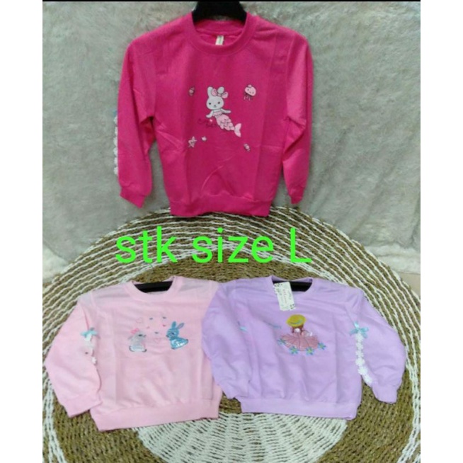KAOS ANAK IMPORT KAOS ANAK CEWEK LENGAN PANJANG BORDIR LUCU IMPORT