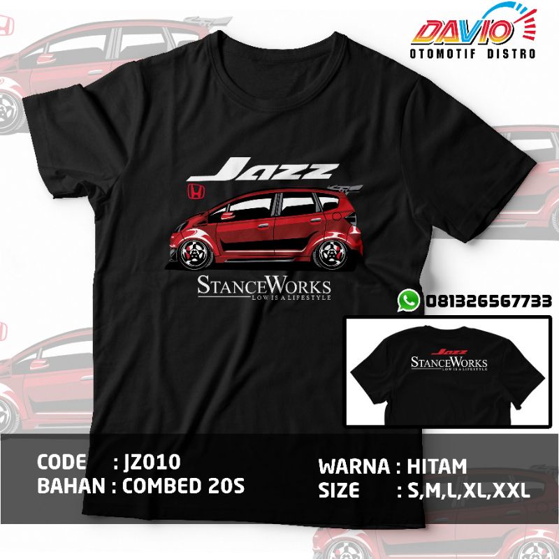Kaos Honda jazz•GE8• kaos mobil•Jazz t-shirt•Honda jazz