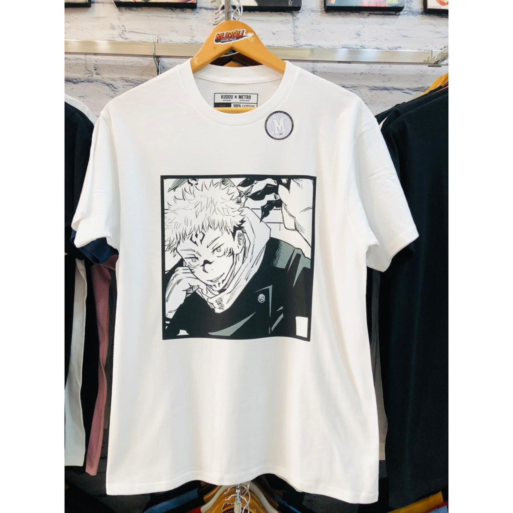 Kudou x Metro - Tshirt Itadori Yuji Face Sukuna Character Anime Manga Jujutsu Kaisen