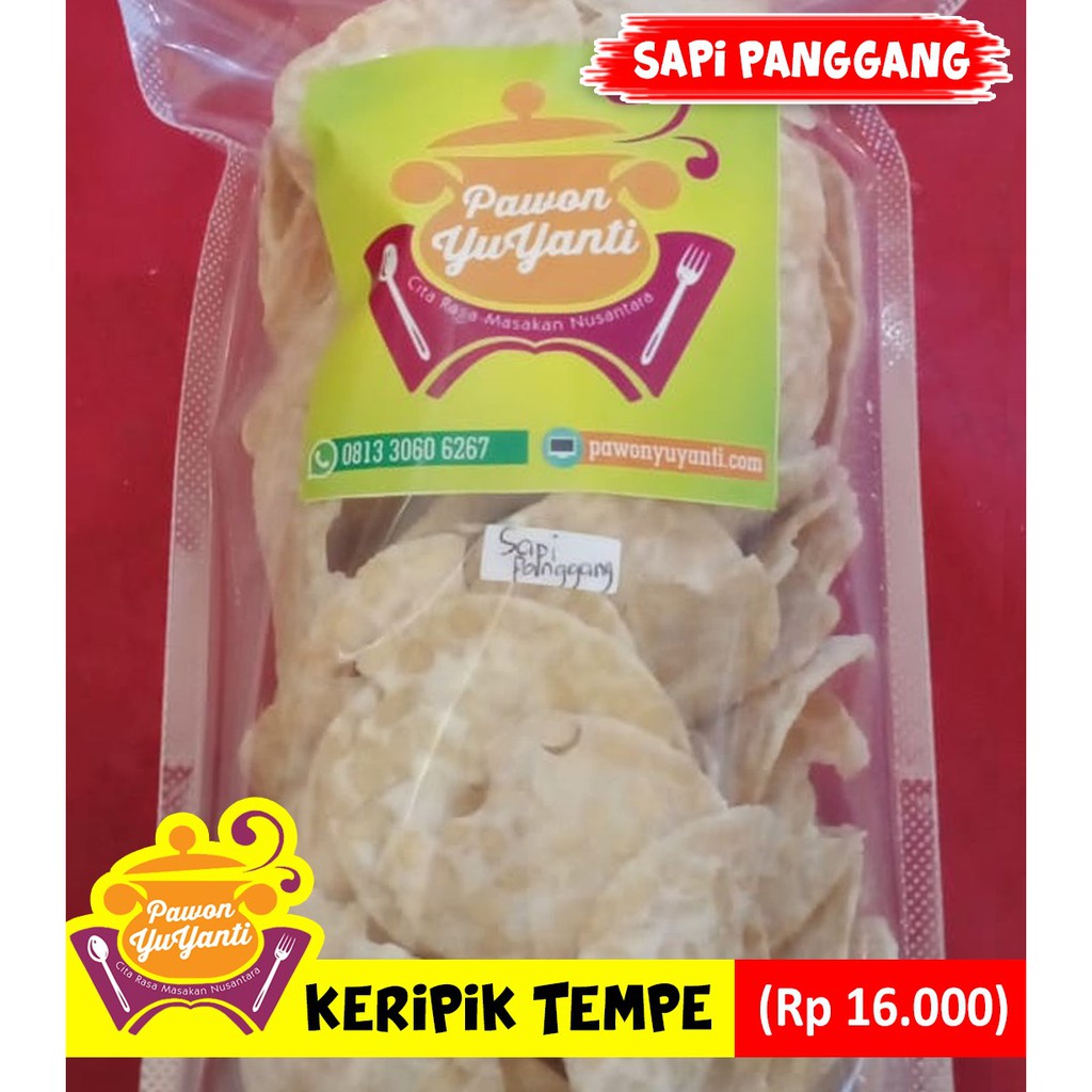 

Kripik Tempe YuYanti Rasa Sapi Panggang