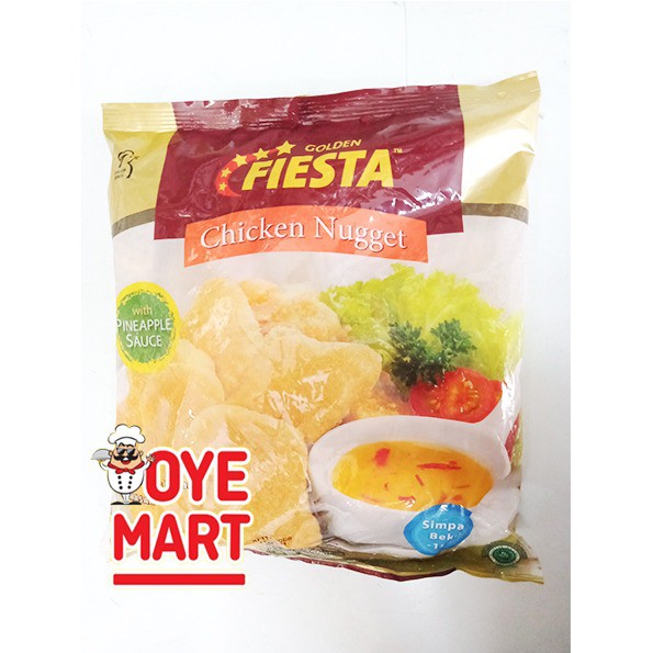 GOLDEN FIESTA CHICKEN NUGGET WITH PINEAPPLE SAUCE 500GR NAGET AYAM