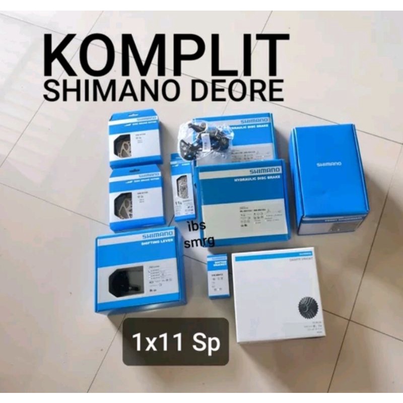 Groupset Shimano Deore 1 x 11 Speed M5100 M6100 11sp Single M 5100 6100