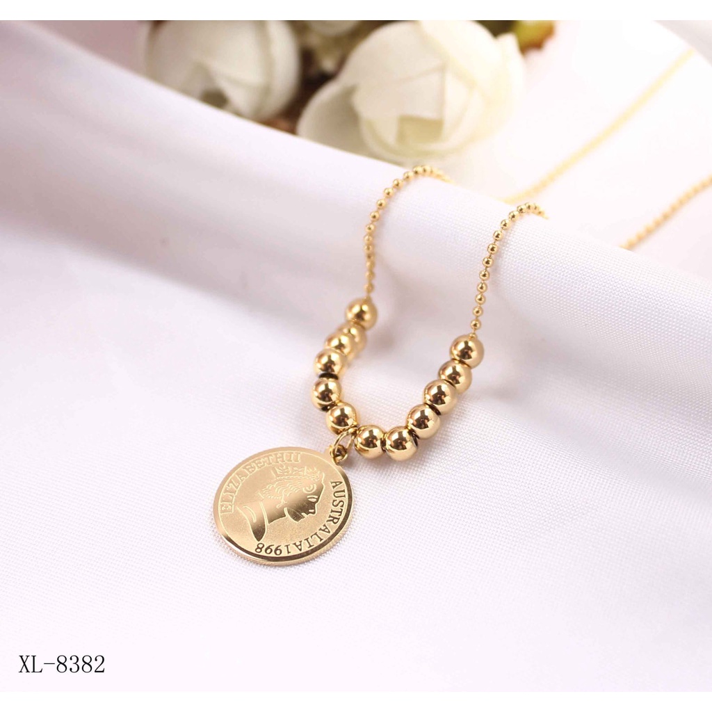 Kalung titanium perhiasan fashion 8317,8382