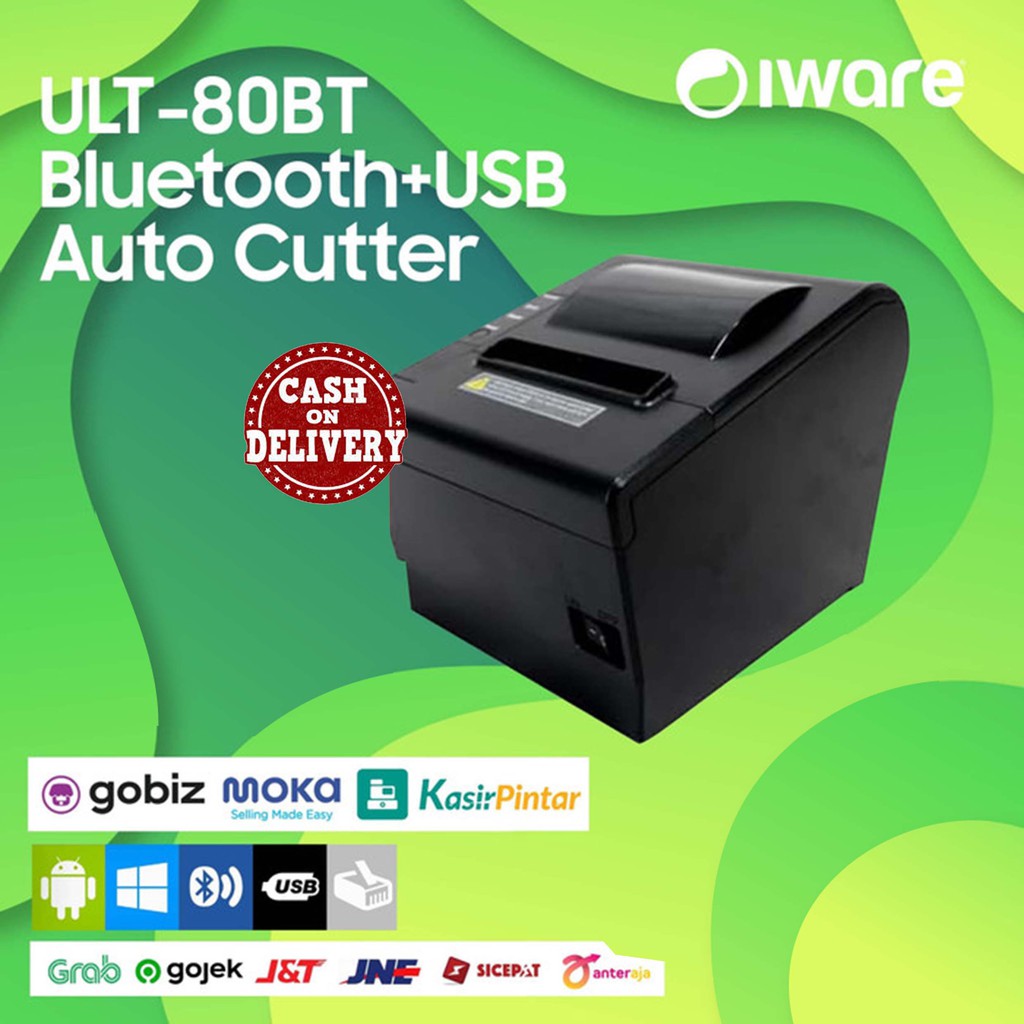 Printer Thermal Iware ULT-80BT (Bluetooth dan USB) Printer Bluetooth 80mm