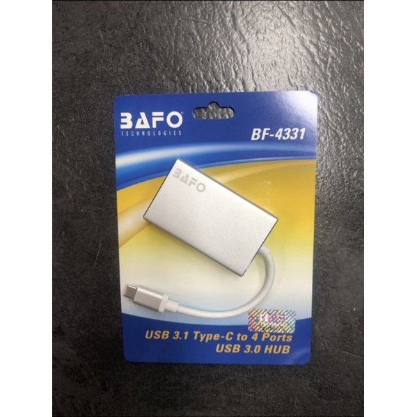 BAFO BF4331 USB 3.1 TypeC To 4 Port USB 3.0 Hub BF-4331 Type C Hub