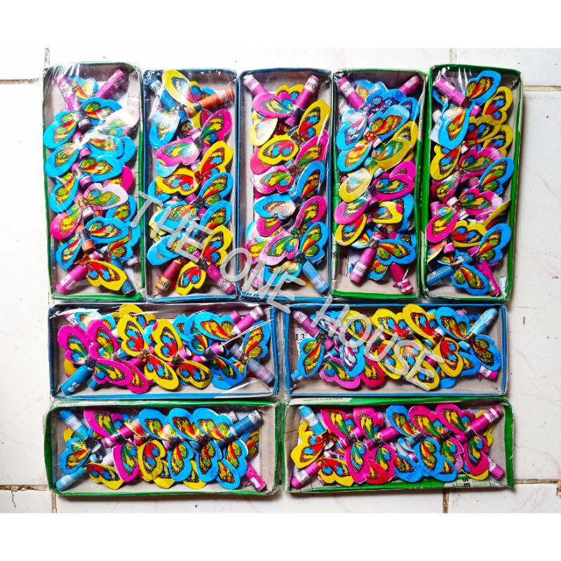 MAINAN ANAK - ANAK KEMBANG API KUPU KUPU TERBANG CAPUNG (12PCS/pack)