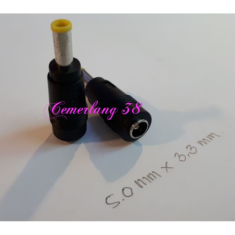 5.5mm*3.3mm Sambungan Jack DC/Female to Male Over Connector Jack DC