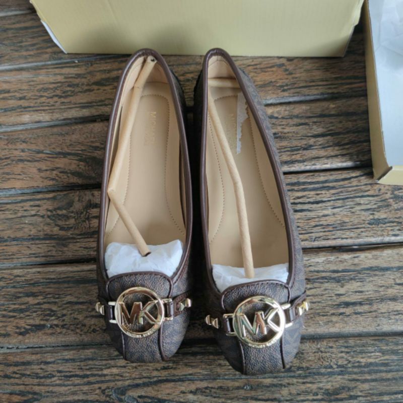 sepatu MK Kor MK Shoes Fulton Moc Flat Branded