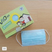 Vio 99 Masker Anak 3 Ply Earloop isi 50pcs KOTAK