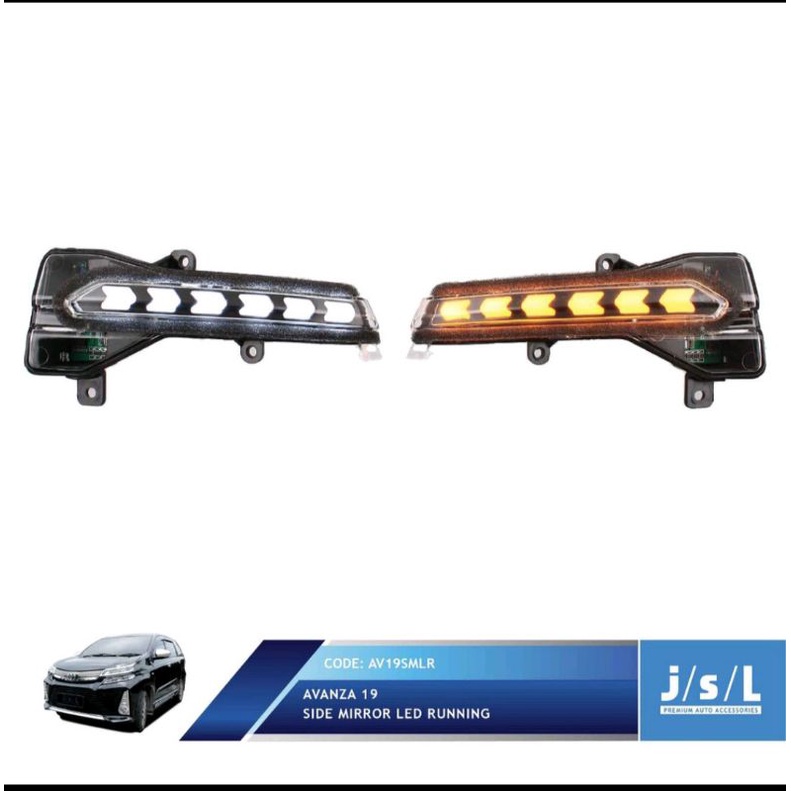 JSL Mirror Running Signal Lamp Avanza / Xenia 2019 LED Lampu Spion