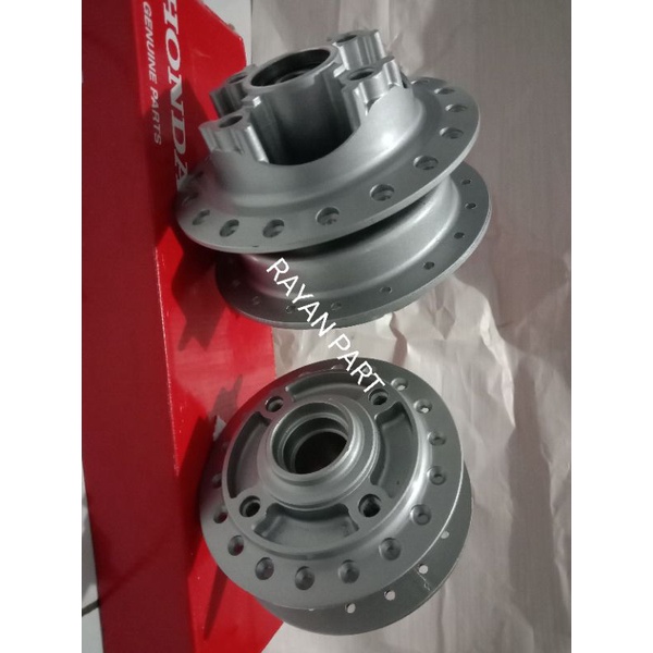 tromol tromol tromol 1 set depan belakang Supra x 125 ori-Honda dobel disc