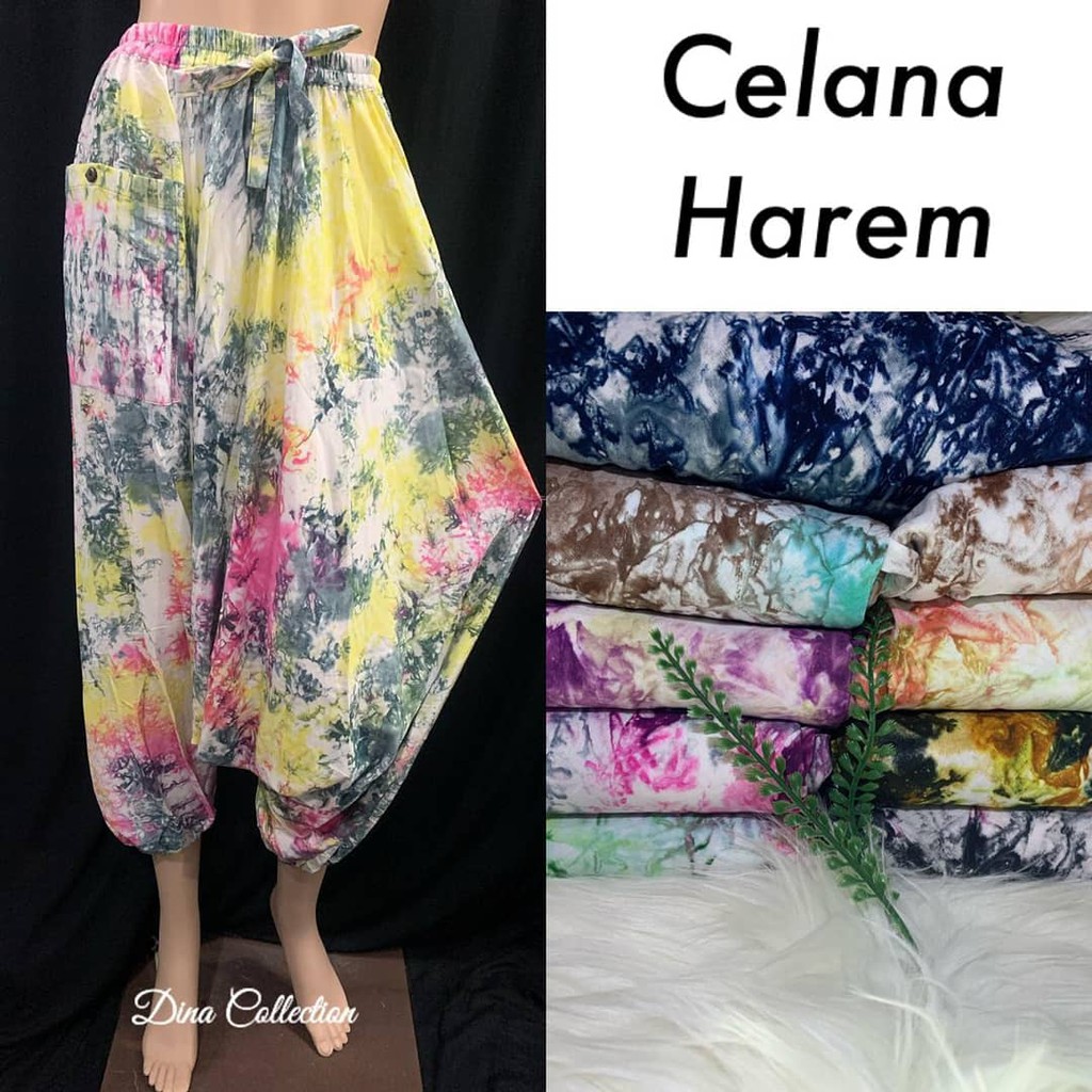 Celana Harem Bali Abstrak Gradasi