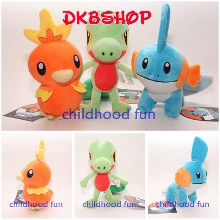 Boneka Pokemon Generasi 3 Boneka Torchic Boneka Treecko Boneka Swamper