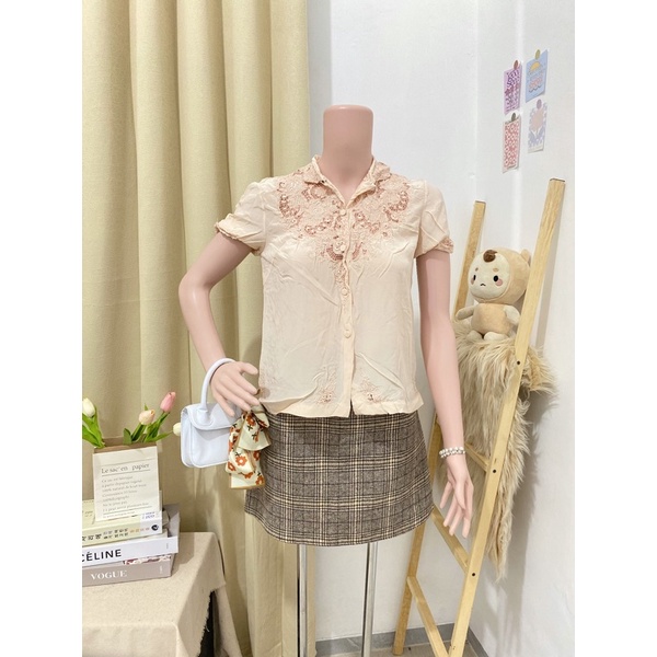 S-08 sale 25ribu atasan blouse kemeja thrift under cuci gudang-30(P 53 LD 92)silk