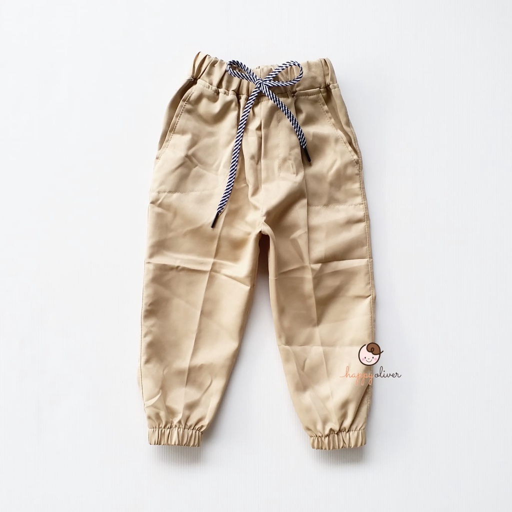 HappyOliver CELANA JOGER C TALI PANJANG POLOS celana pants anak laki premium