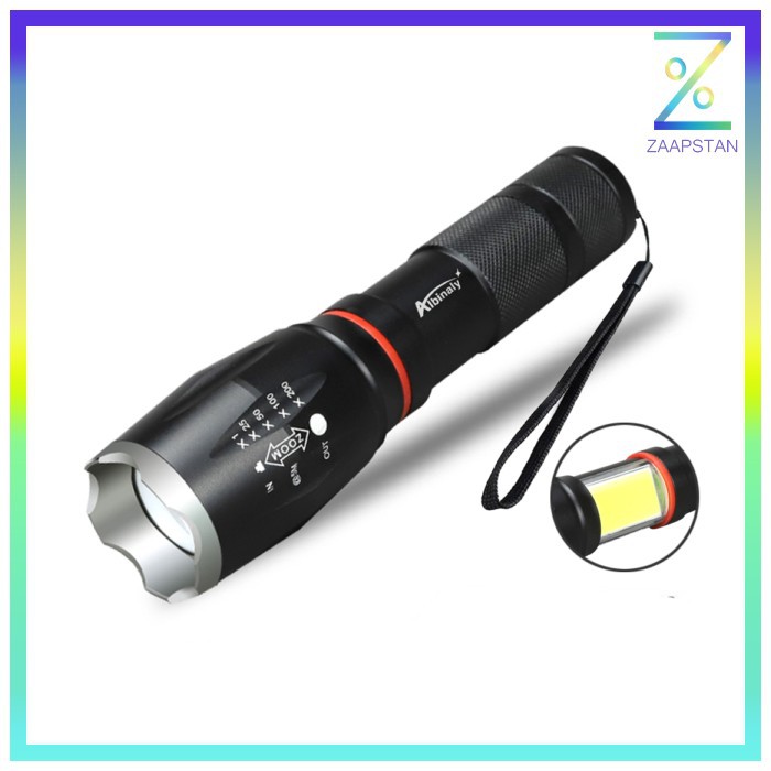 TaffLED Paket Senter LED Torch Cree XM-L T6 8000 Lumens + Charger + Bo