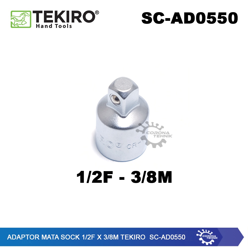 Tekiro SC-AD0550 - Adaptor Mata Sock 1/2F x 3/8M