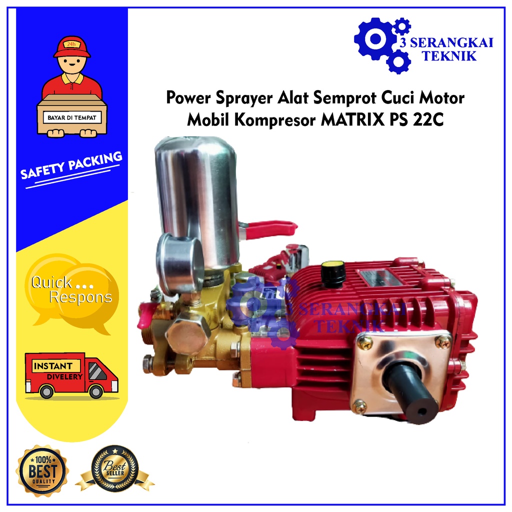 Power Sprayer Alat Semprot Cuci Motor Mobil Kompresor MATRIX PS 22C